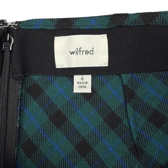 WILFRED Aritzia Classic Mini Textured A-Line Skirt Skirt Sz 6 - Picture 3 of 5